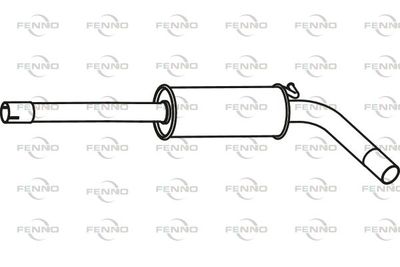 P7192 FENNO Средний глушитель выхлопных газов