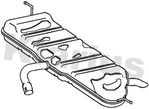 221175 KLARIUS Глушитель выхлопных газов конечный