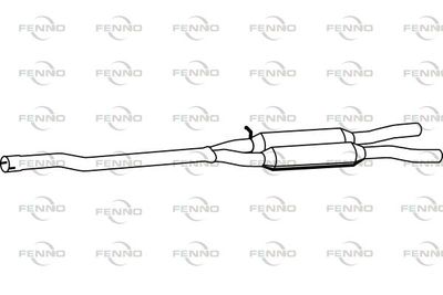 P11013 FENNO Средний глушитель выхлопных газов