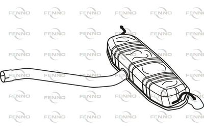 P36059 FENNO Глушитель выхлопных газов конечный