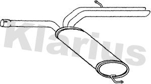 250826 KLARIUS Глушитель выхлопных газов конечный