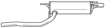 44631 SIGAM Глушитель выхлопных газов конечный