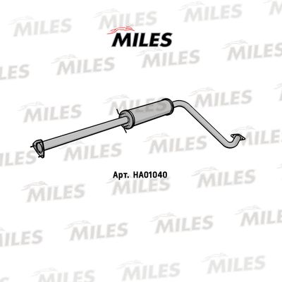 HA01040 MILES Средний глушитель выхлопных газов