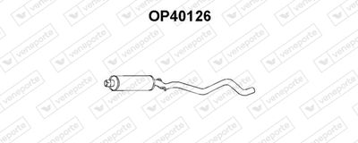 OP40126 VENEPORTE Средний глушитель выхлопных газов