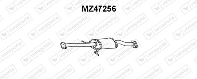 MZ47256 VENEPORTE Средний глушитель выхлопных газов