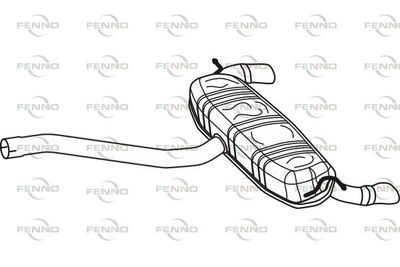 P36063 FENNO Глушитель выхлопных газов конечный