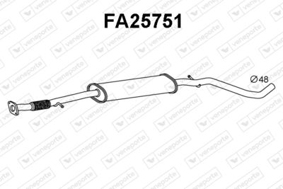 FA25751 VENEPORTE Средний глушитель выхлопных газов