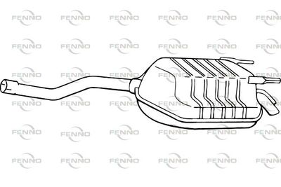 P3778 FENNO Глушитель выхлопных газов конечный