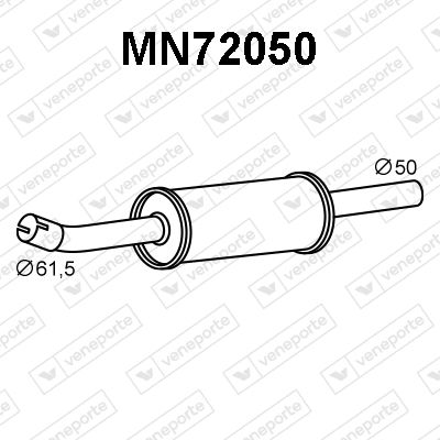 MN72050 VENEPORTE Предглушитель выхлопных газов