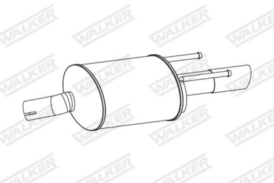 24237 WALKER Глушитель выхлопных газов конечный