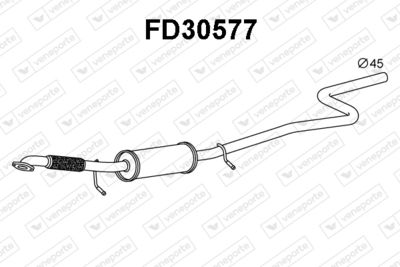 FD30577 VENEPORTE Предглушитель выхлопных газов