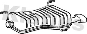 210572 KLARIUS Глушитель выхлопных газов конечный