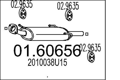 0160656 MTS Глушитель выхлопных газов конечный