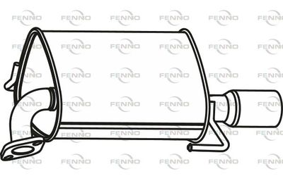 P60011 FENNO Глушитель выхлопных газов конечный