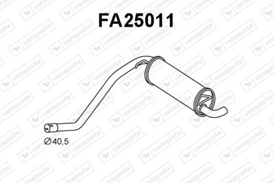 FA25011 VENEPORTE Глушитель выхлопных газов конечный