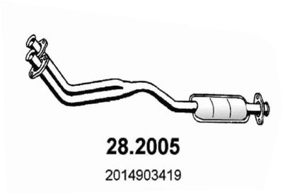 282005 ASSO Предглушитель выхлопных газов