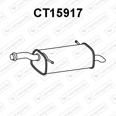 CT15917 VENEPORTE Глушитель выхлопных газов конечный