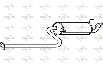 P2931 FENNO Глушитель выхлопных газов конечный