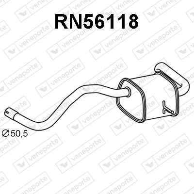 RN56118 VENEPORTE Глушитель выхлопных газов конечный