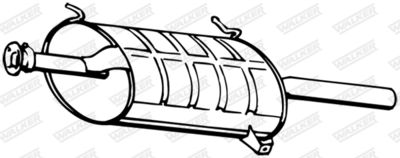 16678 WALKER Глушитель выхлопных газов конечный