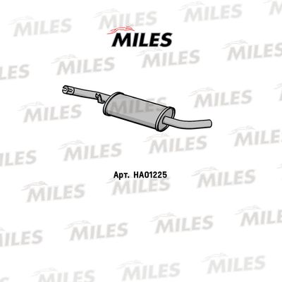 HA01225 MILES Средний глушитель выхлопных газов