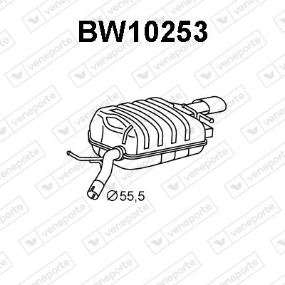 BW10253 VENEPORTE Глушитель выхлопных газов конечный