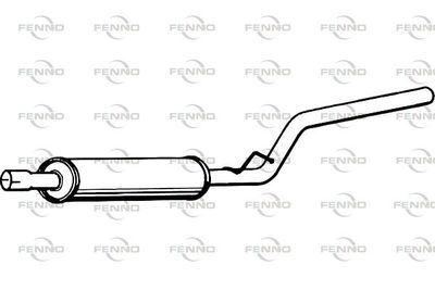 P7133 FENNO Средний глушитель выхлопных газов