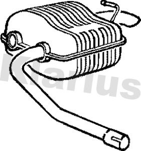 240845 KLARIUS Глушитель выхлопных газов конечный