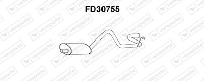 FD30755 VENEPORTE Глушитель выхлопных газов конечный