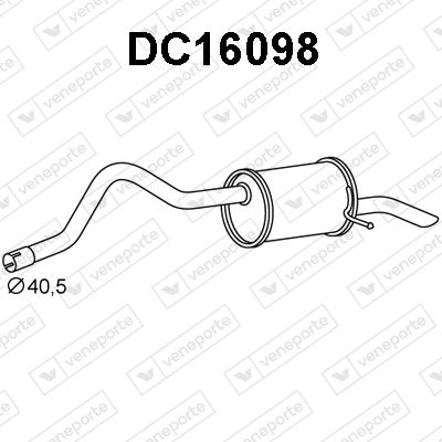 DC16098 VENEPORTE Глушитель выхлопных газов конечный