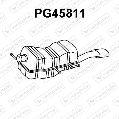 PG45811 VENEPORTE Глушитель выхлопных газов конечный