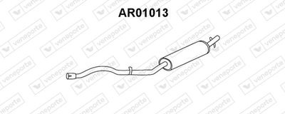 AR01013 VENEPORTE Предглушитель выхлопных газов