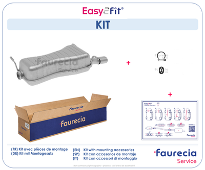 FS15501 Faurecia Глушитель выхлопных газов конечный