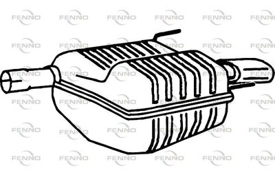 P5403 FENNO Глушитель выхлопных газов конечный