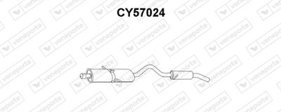 CY57024 VENEPORTE Глушитель выхлопных газов конечный