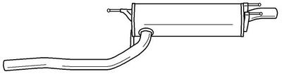 44630 SIGAM Глушитель выхлопных газов конечный