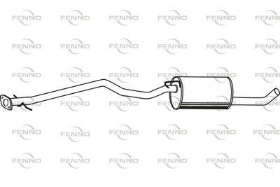 P2529 FENNO Средний глушитель выхлопных газов