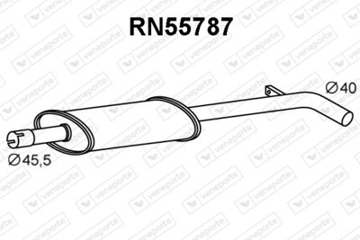 RN55787 VENEPORTE Средний глушитель выхлопных газов