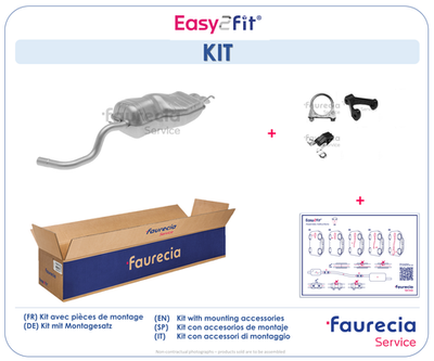 FS03153 Faurecia Глушитель выхлопных газов конечный