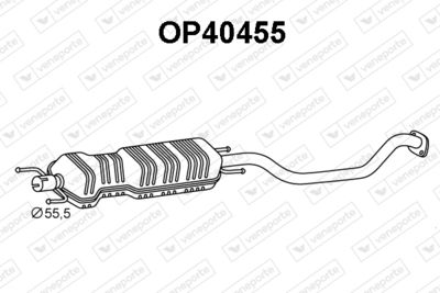 OP40455 VENEPORTE Средний глушитель выхлопных газов