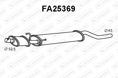 FA25369 VENEPORTE Предглушитель выхлопных газов