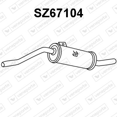 SZ67104 VENEPORTE Глушитель выхлопных газов конечный