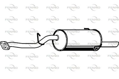 P9030 FENNO Глушитель выхлопных газов конечный