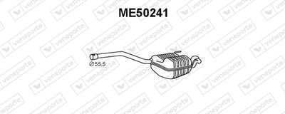 ME50241 VENEPORTE Глушитель выхлопных газов конечный