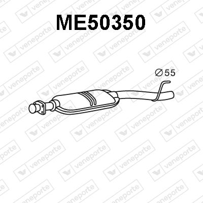 ME50350 VENEPORTE Предглушитель выхлопных газов