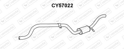 CY57022 VENEPORTE Глушитель выхлопных газов конечный