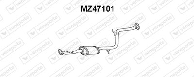 MZ47101 VENEPORTE Средний глушитель выхлопных газов