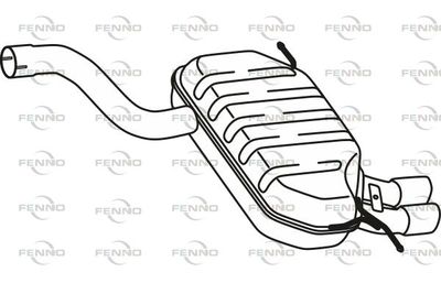 P57022 FENNO Глушитель выхлопных газов конечный