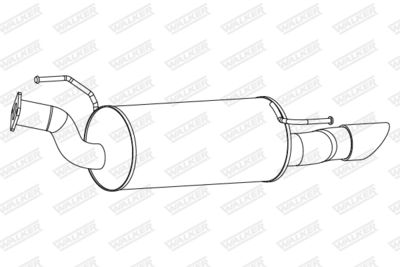 25286 WALKER Глушитель выхлопных газов конечный