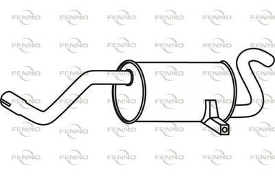 P49003 FENNO Глушитель выхлопных газов конечный
